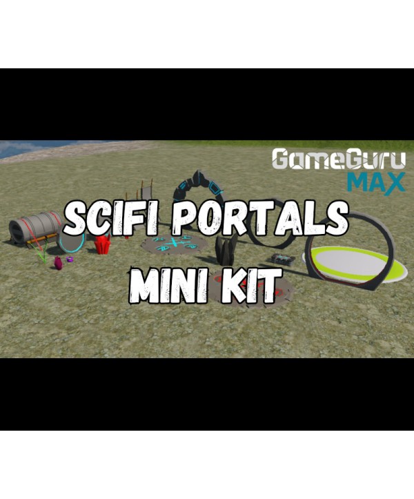 GameGuru MAX - Low Poly Mini Kit: Sci-Fi Portals DLC Steam Key GLOBAL